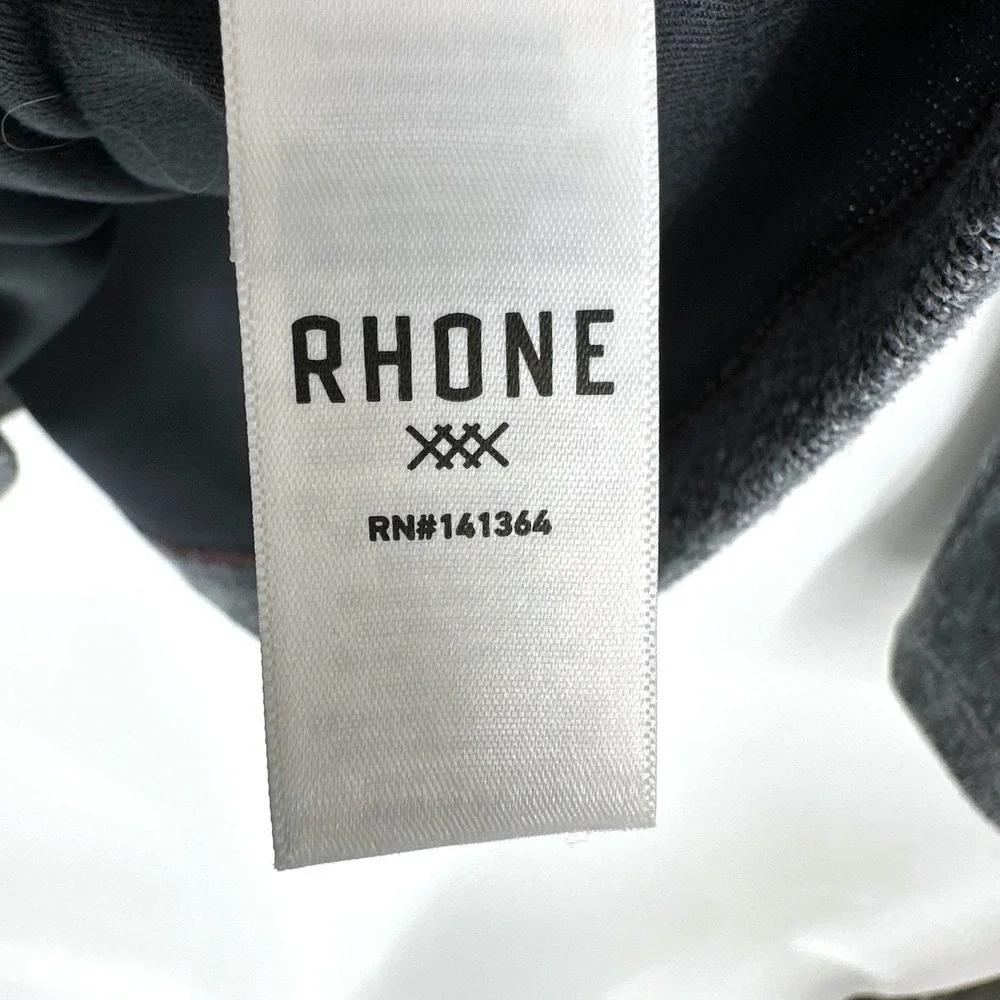RHONE Mens Commuter Quarter 4 Zip Pullover Sweatshirt Gray Heathered Size L